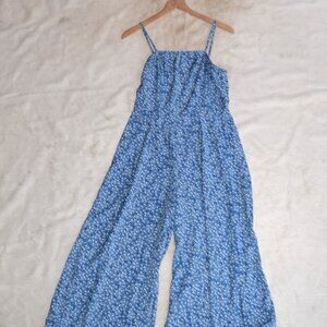 Vintage Floral Wide Leg Jumpsuit